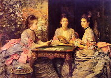 Mulheres Victorianas Jogando Paciência